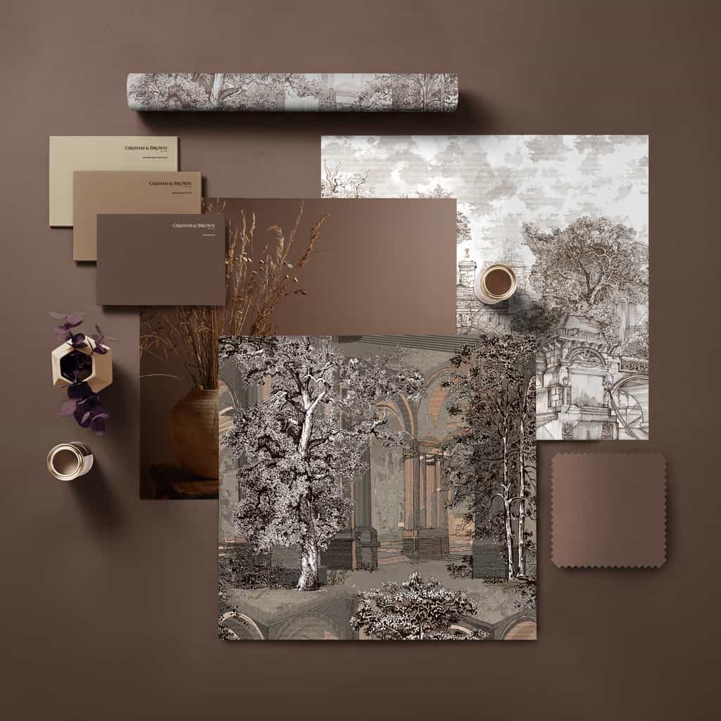 What color goes with brown