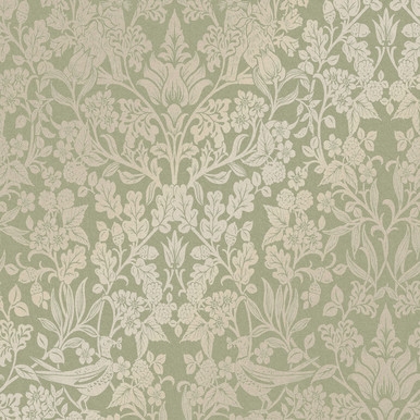 Hartley Damask Sage Wallpaper