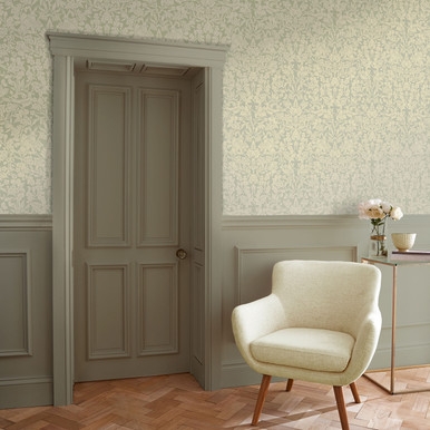 Hartley Damask Sage Wallpaper