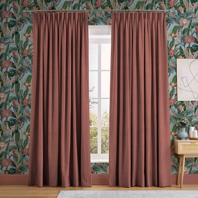 Corduroy Pink Curtain