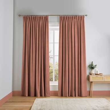 Corduroy Salmon Curtain