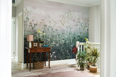 Tania's Garden Heather Bespoke Mural by Clarissa Hulse