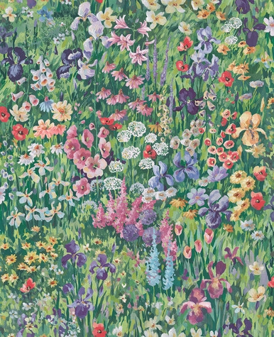 Cottage Garden Verdant Wallpaper