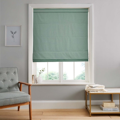 Campanile Spring Green Roman Blind