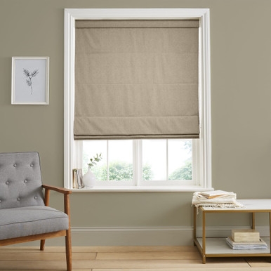 Dapple Taupe Roman Blind