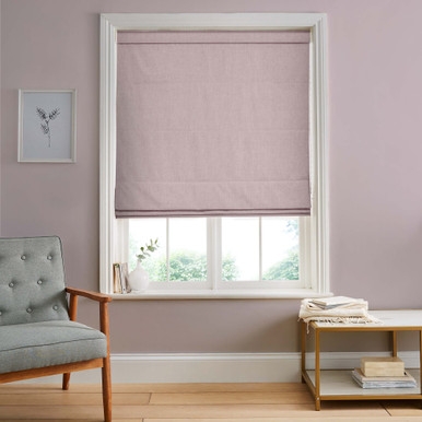 Campanile Pale Pink Roman Blind