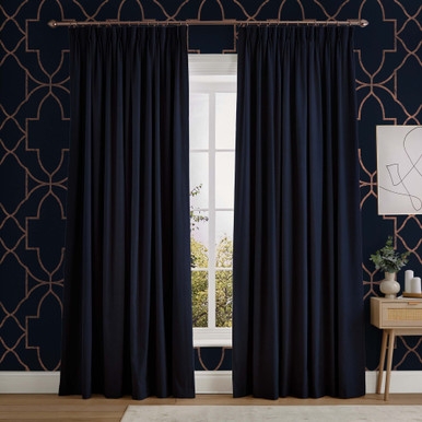 Linum Navy Curtains