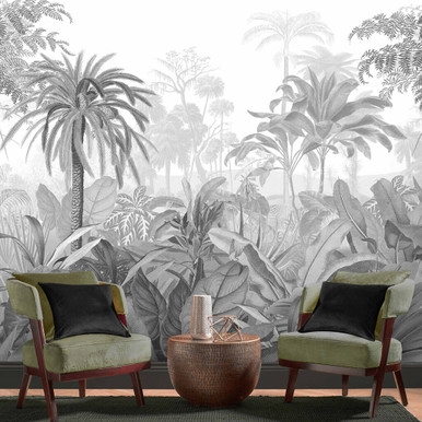 Paradise Jungle Sketch Bespoke Mural