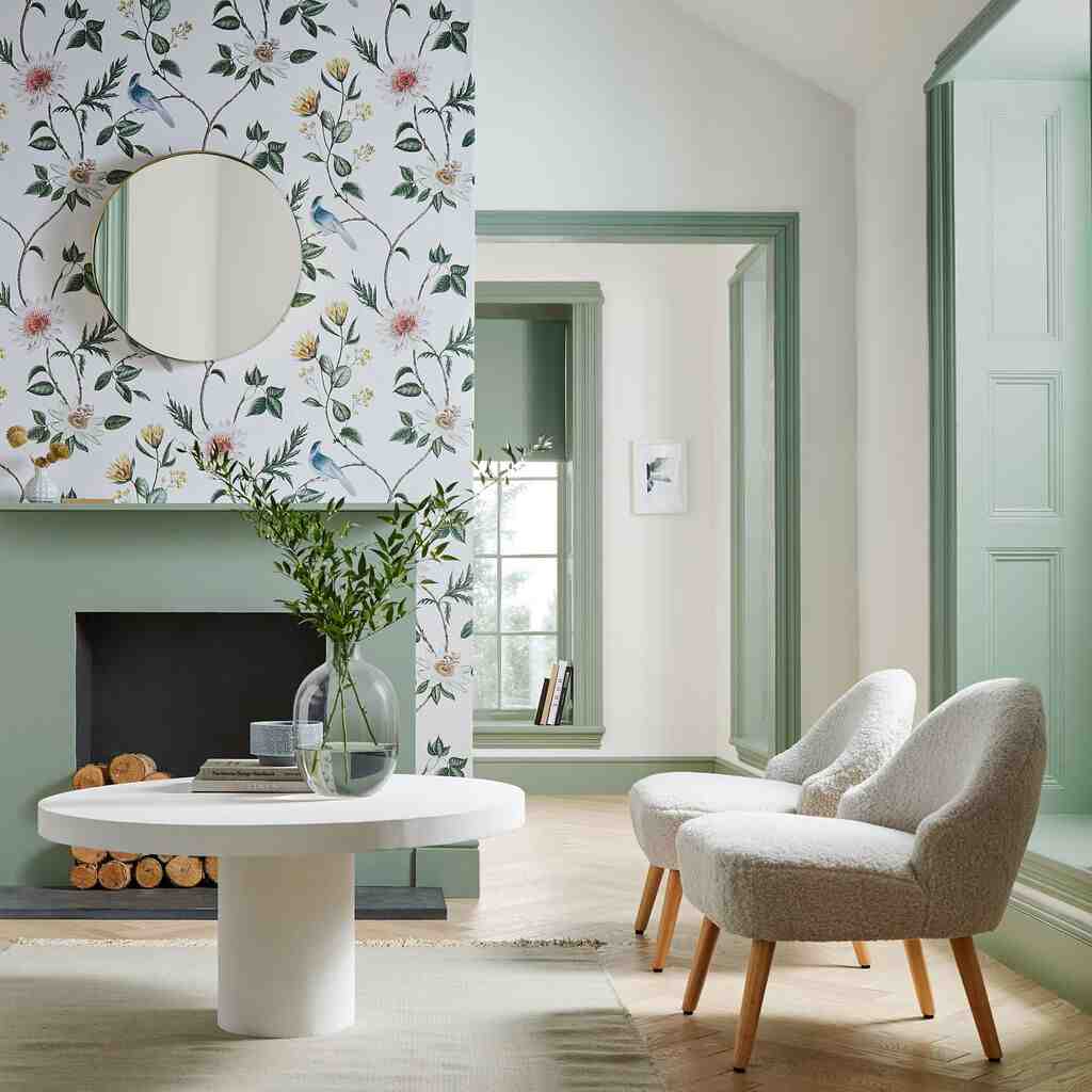 How To Wallpaper a Chimney Breast