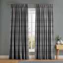 Heritage Plaid Grey Curtain