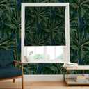 Daintree Palm Midnight Roman Blind