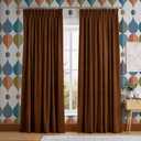 Corduroy Burnt Orange Curtains