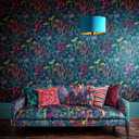 Summer Border Rainbow Wallpaper by Clarissa Hulse