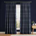 Heritage Plaid Blue Curtain