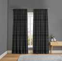 Heritage Plaid Charcoal Curtain