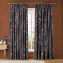 Norse Forest Navy & Bark Curtains