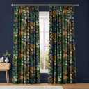 Folklore Tree Midnight Curtains