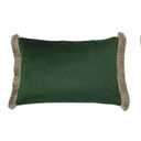 Fringe Opulence Emerald Cushion