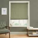 Rustic Ikat Sage Roman Blinds