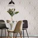 Harmony White Rose Gold Wallpaper