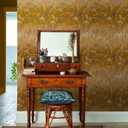 Meadow Grass Yellow Ochre & Soft Gold Wallpaper by Clarissa Hulse